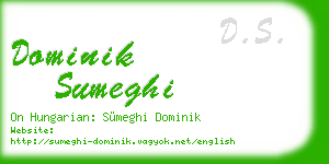 dominik sumeghi business card