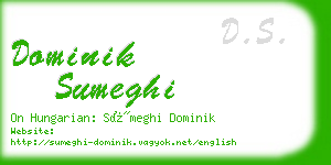 dominik sumeghi business card